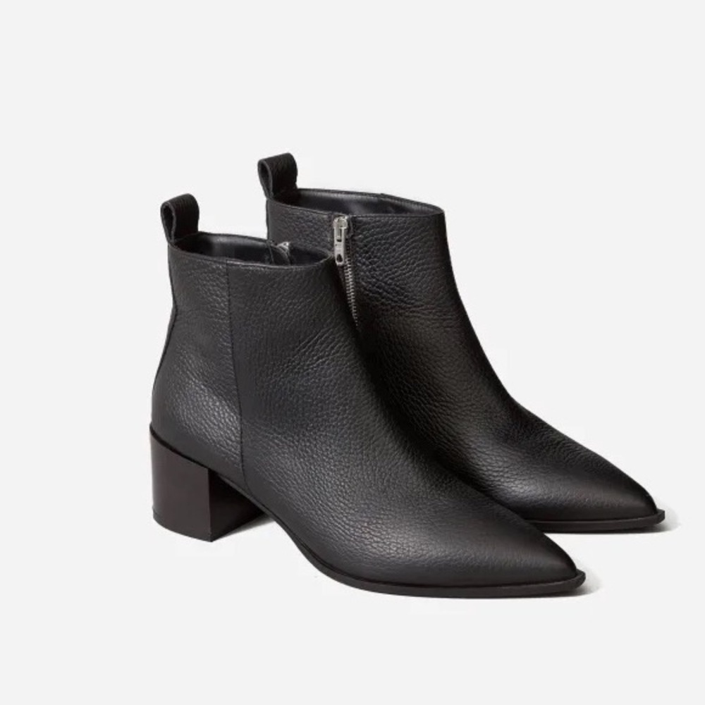 Everlane Boss Boots Pebbled Leather - Size 8.5